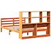 Letto Libreria senza Materasso Marrone Cera 120x190 cm Legno - Foto miniatura 6