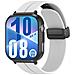 Cinturino Di Ricambio In Silicone Bianco Con Chiusura Magnetica Compatibile Con Huawei Band Fit 4 - Foto miniatura 2