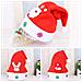 Set Di 3 Cappelli Natalizi Natale Rossi Con Babbo Natale - Foto miniatura 4