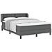 Letto box spring con materasso Grigio scuro 140 x 190 cm - Foto miniatura 3