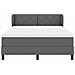 Letto box spring con materasso Grigio scuro 140 x 190 cm - Foto miniatura 7