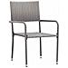 Set da Pranzo per Giardino 5 pcs Grigio Poly Rattan - Foto miniatura 6