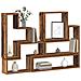 Cubo da Parete Legno vecchio 96 x 12 x 64 cm Legno multistrato - Foto miniatura 3