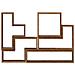 Cubo da Parete Legno vecchio 96 x 12 x 64 cm Legno multistrato - Foto miniatura 5