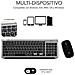 Tastiera e Mouse Wireless SUBKBC-DCEP20  (Layout Spagnolo) Colore Nero, Grigio - Foto miniatura 4