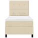 Letto a molle con materasso Crema 90 x 190 cm Tessuto - Foto miniatura 7