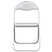 Sedia pieghevole 2 pcs Bianco e Grigio 48 x 43,5 x 81 cm - Foto miniatura 5