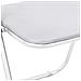 Sedia pieghevole 2 pcs Bianco e Grigio 48 x 43,5 x 81 cm - Foto miniatura 8
