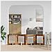 Cancello per cani con supporti 4 pcs Legno antico 60 x 60 cm - Foto miniatura 3