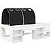 Letto con Tunnel 4 pcs Bianco e Nero Legno ingegnerizzato - Foto miniatura 3
