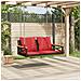 Panchina Dondolo con Cuscini Marrone 109x62x40 cm in Polyrattan - Foto miniatura 3