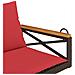 Panchina Dondolo con Cuscini Marrone 109x62x40 cm in Polyrattan - Foto miniatura 7