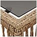 Tavolo da Giardino Beige e Nero 55 x 55 x 37 cm - Foto miniatura 6