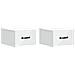 Mobiletto da notte a muro 2 pcs Bianco 34,5 x 33 x 20 cm - Foto miniatura 1