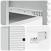 Mobiletto da notte a muro 2 pcs Bianco 34,5 x 33 x 20 cm - Foto miniatura 8
