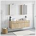 Set di Armadi da Bagno 5 pcs Rovere Sonoma 50 x 14,5 x 70 cm - Foto miniatura 2