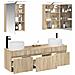 Set di Armadi da Bagno 5 pcs Rovere Sonoma 50 x 14,5 x 70 cm - Foto miniatura 3