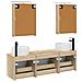 Set di Armadi da Bagno 5 pcs Rovere Sonoma 50 x 14,5 x 70 cm - Foto miniatura 8