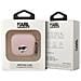 Karl Lagerfeld Kla3runchp Airpods 3 Custodia Rosa /rosa Silikon Choupette Testa 3d - Foto miniatura 2