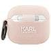Karl Lagerfeld Kla3runchp Airpods 3 Custodia Rosa /rosa Silikon Choupette Testa 3d - Foto miniatura 3