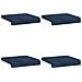 Cuscino per panchina 4 pz Corduroy Morbido Blu navy - Foto miniatura 6