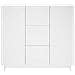 Credenza Bianco 85,5 x 31 x 75 cm Legno ingegnerizzato - Foto miniatura 4