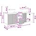 Set di Armadi da Bagno 3 pz Bianco Lucido 49,5 x 44,5 x 65 cm - Foto miniatura 5