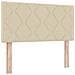 Letto box spring con materasso Crema 100 x 200 cm Tessuto - Foto miniatura 5
