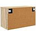 Mobile TV da Parete LOCHEM 69 x 33 x 40 cm Rovere Sonoma - Foto miniatura 4