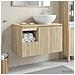 Set di mobili per il bagno 2 pz Rovere Sonoma - Foto miniatura 2