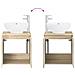 Set di mobili per il bagno 2 pz Rovere Sonoma - Foto miniatura 5