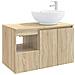 Set di mobili per il bagno 2 pz Rovere Sonoma - Foto miniatura 1