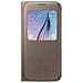 Custodia Booklet per Galaxy S6 - Colore Gold  - Foto miniatura 3