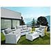 Set Da Giardino In Rattan Bianco San Marino - Foto miniatura 8
