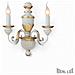 Lampada Da Parete Firenze Ap2 Colore Bianco Antico - Foto miniatura 1