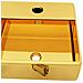 Lavandino Con Foro Per Rubinetto 38x30x11,5 Cm In Ceramica Oro - Foto miniatura 5