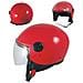 Casco Jet Moto Scooter Visera Antigraffio Rosso Backline Ece 22-05 L - Foto miniatura 1