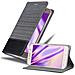 Custodia Compatibile Con Samsung Galaxy A7 2017 In Grigio Nero - Coperchio Protettiva Con Chiusura Magnetica, Funzione Stand E Tasca Per Le Carte - Foto miniatura 4