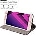 Custodia Compatibile Con Samsung Galaxy A7 2017 In Grigio Nero - Coperchio Protettiva Con Chiusura Magnetica, Funzione Stand E Tasca Per Le Carte - Foto miniatura 7