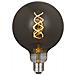 Lampadina Maxi Curved Smoky, Decorativa, Con Filamento A Spirale, Fumo In Vetro, 12,5 X 12,5 X 17,5 Cm, 1 X E27, 5w, 150lm, 2000k, 240v - Foto miniatura 5