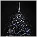 Albero Di Natale Con Nevicata E Base Ad Ombrello Nero 140cm Pvc - Foto miniatura 4