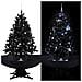 Albero Di Natale Con Nevicata E Base Ad Ombrello Nero 140cm Pvc - Foto miniatura 1