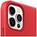 Custodia MagSafe in Pelle per iPhone 12 Pro Max Colore Rosso - Foto miniatura 3