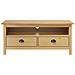 Mobile Porta TV Hill Marrone Miele 110x40x47 cm Legno di Pino - Foto miniatura 2