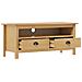 Mobile Porta TV Hill Marrone Miele 110x40x47 cm Legno di Pino - Foto miniatura 3
