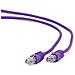 RJ45 / RJ45 Cat6 0.5m, RJ-45, RJ-45, Maschio / maschio, Cat6, F / UTP (FTP) , Porpora - Foto miniatura 1