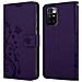 Cadorabo Custodia Compatibile Con Xiaomi Redmi 10 / Redmi Note 11 4g In Lilla Scuro Fiore - Coperchio Protettivo In Design Floreale Con Chiusura Magnetica, Funzione Stand E Slot Per Carte - Foto miniatura 8