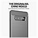 Custodia Compatibile Con Samsung Galaxy S10 In Brusched Grigio - Coperchio Protettivo In Silicone Tpu Flessibile In Look Acciaio Inossidabile-fibra Di Carbonio - Foto miniatura 3