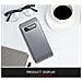 Custodia Compatibile Con Samsung Galaxy S10 In Brusched Grigio - Coperchio Protettivo In Silicone Tpu Flessibile In Look Acciaio Inossidabile-fibra Di Carbonio - Foto miniatura 7
