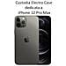 Elctro Slim Custodia Tpu Silicone Cover Case Per Apple Iphone 12 Pro Max Trasparente Black - Foto miniatura 2